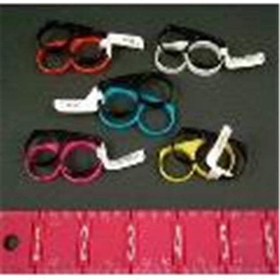 316323 Funky Trendy Assorted Color Plastic Double Finger Case of 72