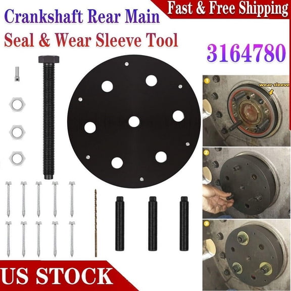 3164780 Rear Seal Wear Sleeve Installer Remover Tool for Cummins ISX15 ISX12 US
