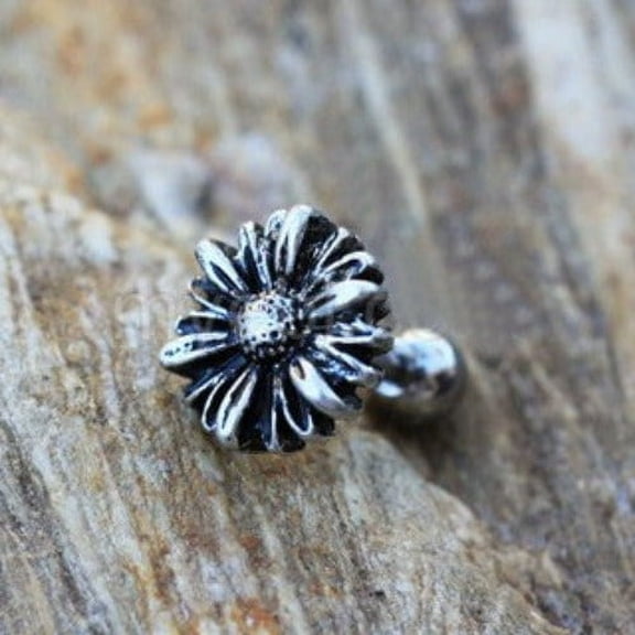 Fashion Hut Flower Nature & Floral Earrings, 316L Stainless Steel, 1 Count per Pack
