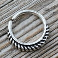 thumbnail image 1 of 316L Stainless Steel Braiding Design Seamless Ring / Septum Jewelry, 1 of 1