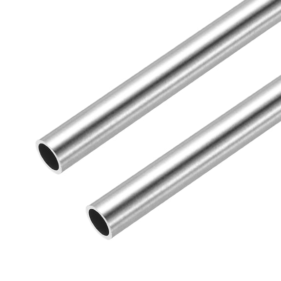316L Stainless Steel Capillary Tube, OD 10mmx1mm Wall Thickness 305mm L Seamless Straight Stainless Pipe Metal Tubing for Construction/Industry Machinery/Crafting,Pack of 2