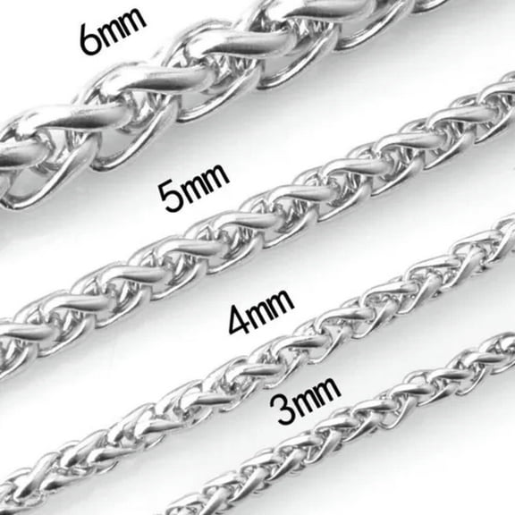 316L Stainless Steel Choker Men's Necklace Women Bracelet Fashion Jewelry 8"-36"