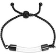 thumbnail image 1 of 316L Stainless Steel Cremation Bracelet for Ashes - Transparent Glass Tube Urn Bangle Memorial Jewelry for Men Women, 1 of 6