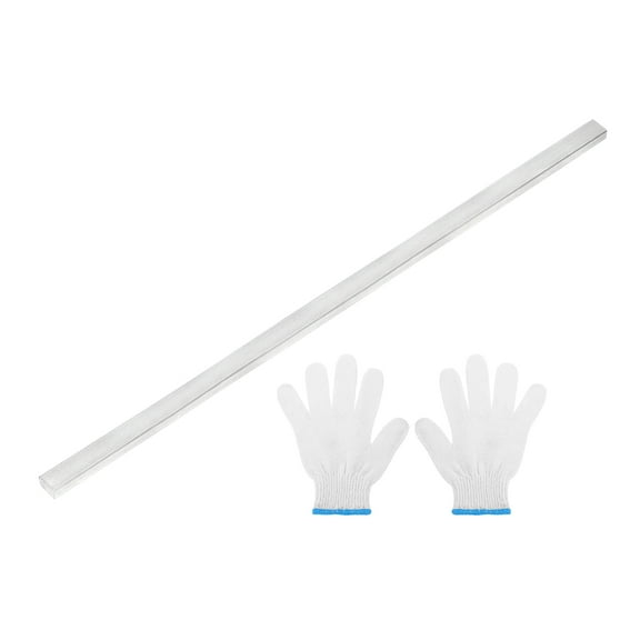 316L Stainless Steel Flat Bar 1/4" Thickness, 3/8" Width, 12" Length, Brushed Finish Trim Strips Sheet