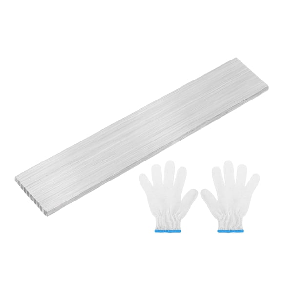 316L Stainless Steel Flat Bar 1/8" Thickness, 13/16" Width, 4" Length, Brushed Finish Trim Strips Sheet