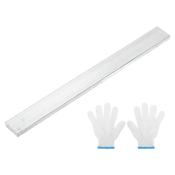 316L Stainless Steel Flat Bar 1/8" Thickness, 3/8" Width, 4" Length, Brushed Finish Trim Strips Sheet