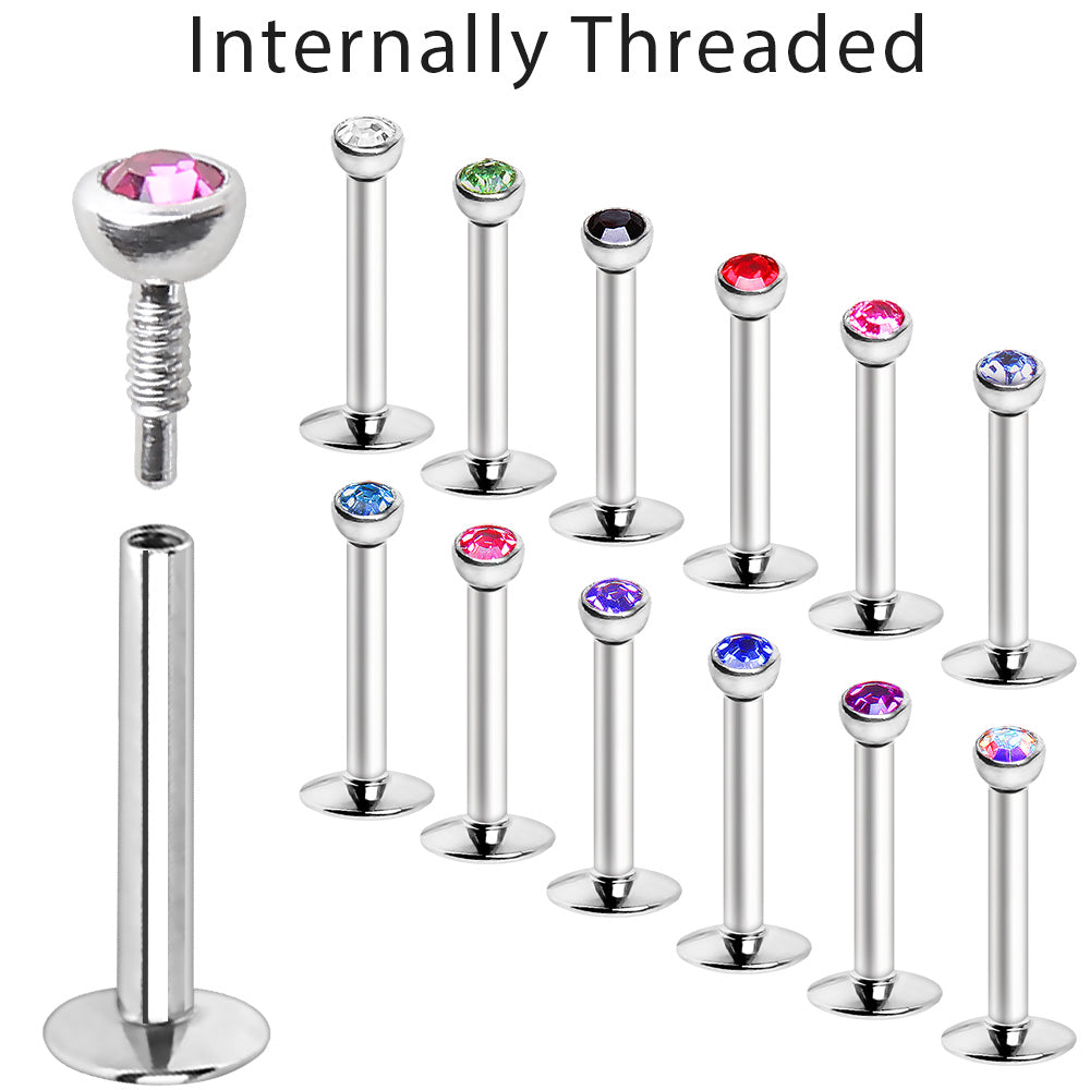 Body Candy 16G 316L Stainless Steel Internally Threaded Simple Style