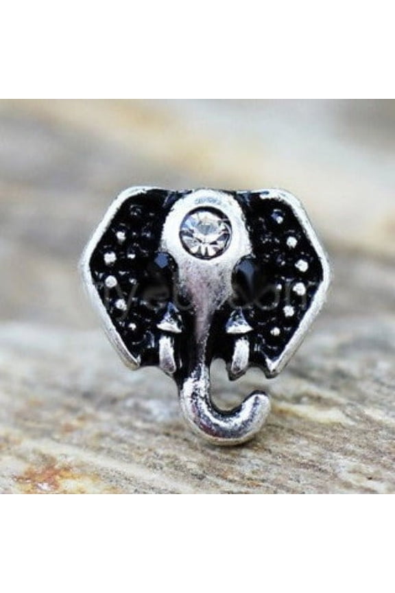 316L Stainless Steel Jeweled Elephant Cartilage Earring