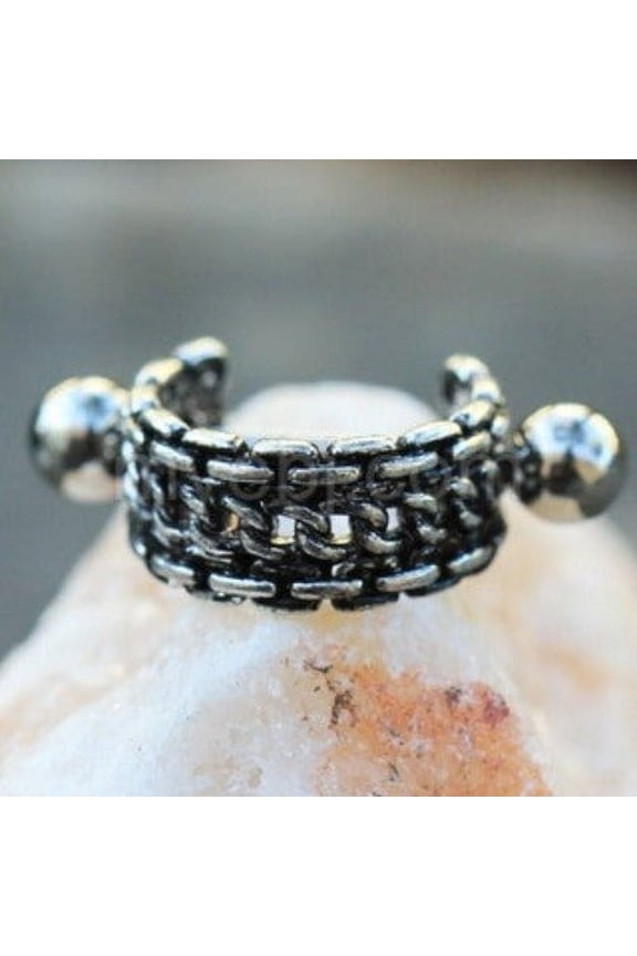 316L Stainless Steel Link Chain Cartilage Cuff Earring