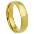 thumbnail image 1 of 316L Stainless Steel Men's / Women's Gold Plated Classic Traditional Wedding Ring 3mm Size 4.5, 1 of 2