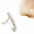 thumbnail image 1 of 316L Stainless Steel Star L Bend Half Nose Hoop, 1 of 2