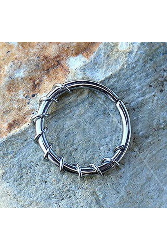 316L Stainless Steel Twisted Wire Seamless Ring