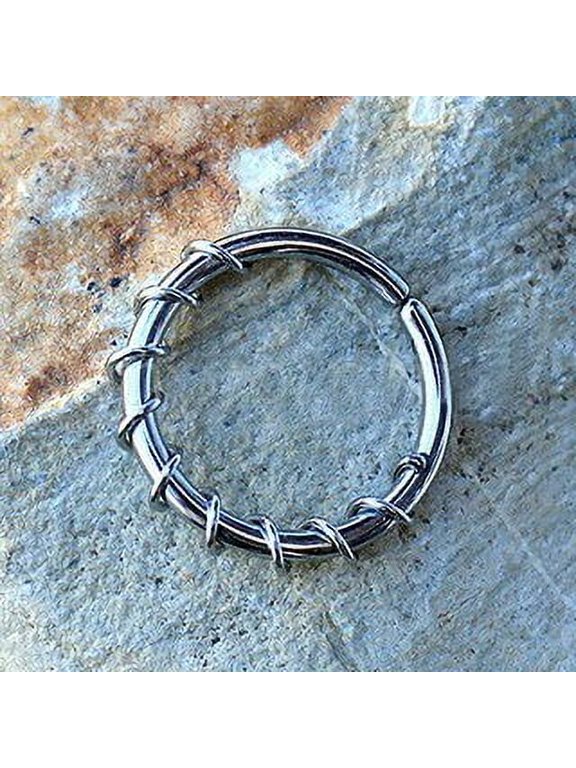 316L Stainless Steel Twisted Wire Seamless Ring