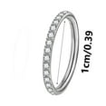 thumbnail image 1 of 316L Steel Seamless Nose Ring Hoop Septum Clicker Lip Ear Cartilage Tragus Conch Jewelry 1.2mm Gauge 8/10/12/14mm Inner Diameter Hypoallergenic Body Piercing, 1 of 5