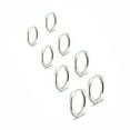 thumbnail image 1 of 316L Surgical Stainless Steel Hoop Earrings, 4 Pairs Silver Mens Hoops Earrings Hypoallergenic, 6mm 8mm 10mm 12mm 14mm Small Huggie Hoop Earrings Men Women for Cartilage Piercings, 1 of 6
