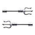 thumbnail image 1 of 316L Surgical Steel Nipple Ring Bars 14g 1/2'' bar Pitch Fork Body Jewelry Sold as a Pair, 1 of 1