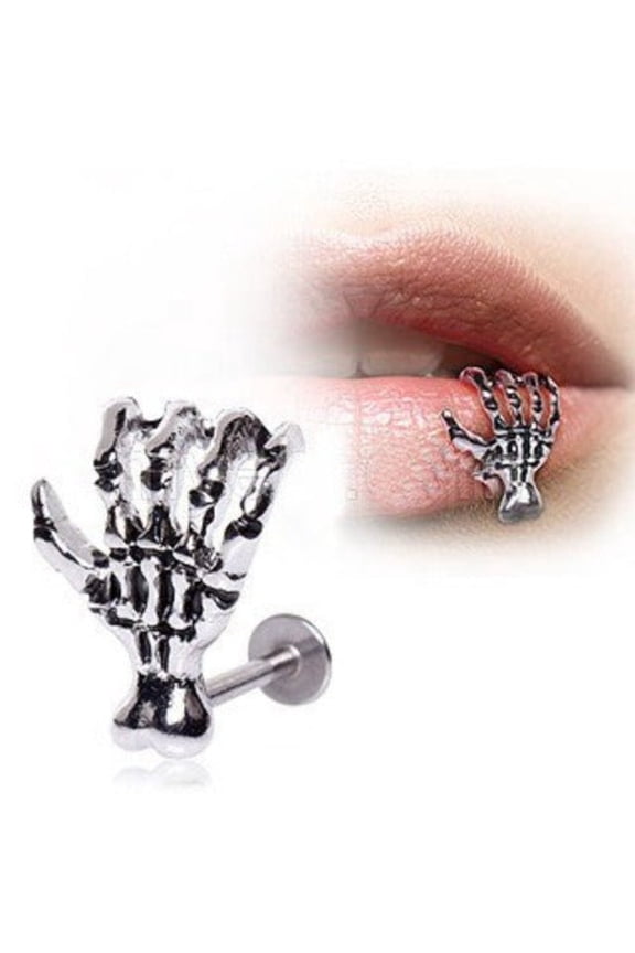 316L Surgical Steel Zombie Claw Labret - Lip