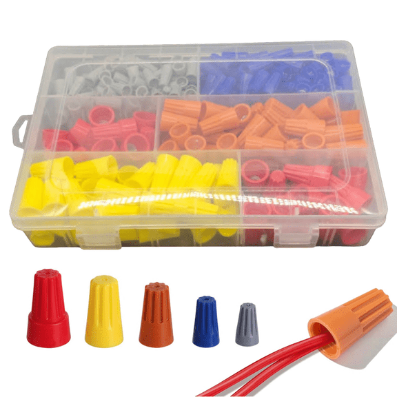 316Pcs Wire Connectors Electrical Connectors Wire Nuts Screw Terminals Portable Wire Caps for Wire