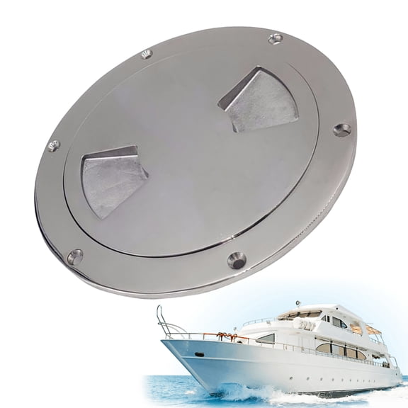 316Stainless Steel Inspection Deck Plate, 6inch Round Boat Access Hatch Cover/Deck Plate/Inspection Hatch, for Marine Boat Yacht Truck RV