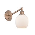 thumbnail image 1 of 317-1W-AC-G101-LED-Innovations Lighting-Belfast - 1 Light Wall Sconce In Industrial Style-11.38 Inches Tall and 6 Inches Wide Antique Copper Matte, 1 of 1