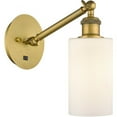 thumbnail image 1 of 317-1W-BB-G801-LED-Innovations Lighting-Clymer - 1 Light Wall Sconce In Art Nouveau Style-11.25 Inches Tall and 5.3 Inches Wide Brushed Brass Matte, 1 of 1