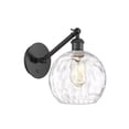 thumbnail image 1 of 317-1W-BK-G1215-8-LED-Innovations Lighting-Athens - 1 Light Wall Sconce In Industrial Style-12.38 Inches Tall and 8 Inches Wide Matte Black Clear, 1 of 1