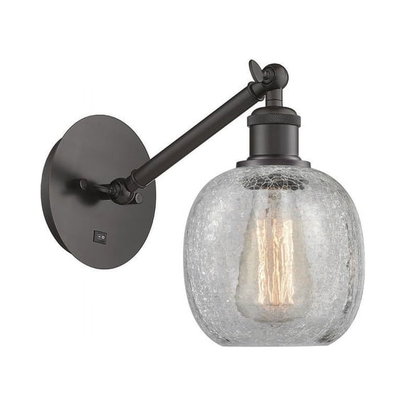 317-1W-OB-G105-LED-Innovations Lighting-Belfast - 1 Light Wall Sconce In Industrial Style-11.38 Inches Tall and 6 Inches Wide Oil Rubbed Bronze Clear