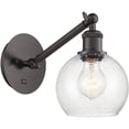 thumbnail image 1 of 317-1W-OB-G124-6-LED-Innovations Lighting-Athens - 1 Light Wall Sconce In Industrial Style-10.5 Inches Tall and 6 Inches Wide Oil Rubbed Bronze Seedy, 1 of 1