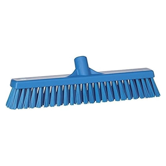 31743 Broom,Push,Soft/Stiff,16.5",PP/PBT,Blue