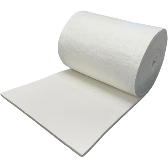 3180 Blanket 8 lb Density, 1" x 24" x 300" (25'), 2300F High Temperature Insulation for Kiln Stove Furnace Glass Fusing Pizza Oven