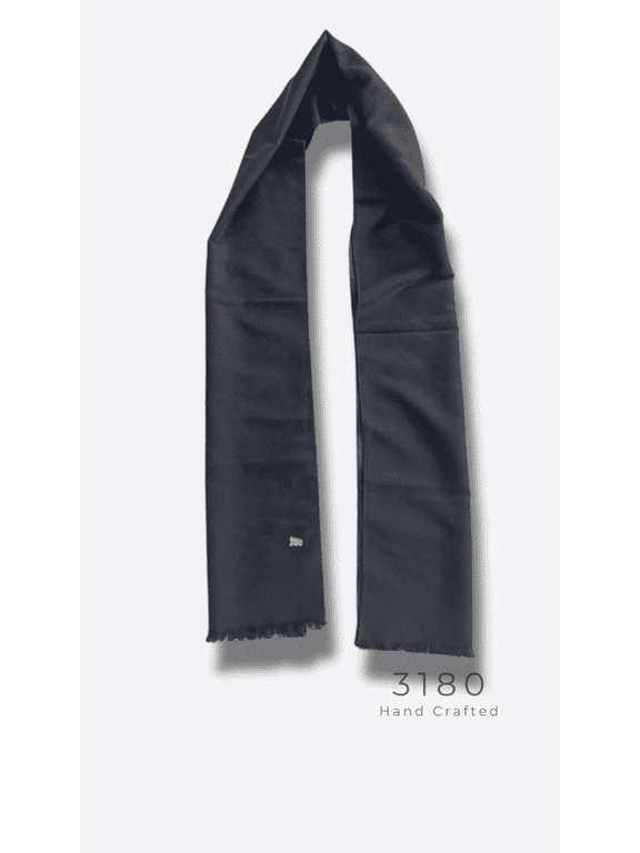 Unisex Premium Super Soft Reversible Winter Muffler Scarf, Black and Dark Grey