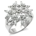 thumbnail image 1 of Sterling Silver Ring AAA GRD CZ Clear 31820 for Women Style High, 1 of 1