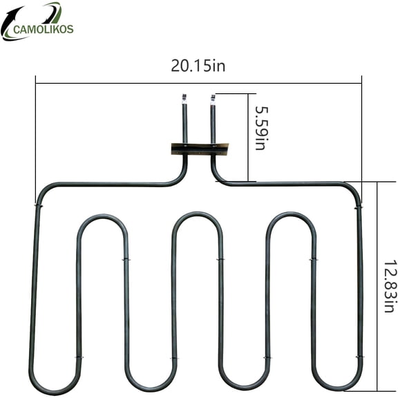 318254906 Oven Heating Element 318254901 Bake Element Fits for Electrolux Electric Ranges Replaces for 318254909 1259831 318254901 AP4298966 PS1992188 Rated 3400 watts 240 Volts