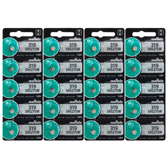 319 SONY/MURATA SR527SW 1.55V LOW DRAIN BATTERY 20 Pack