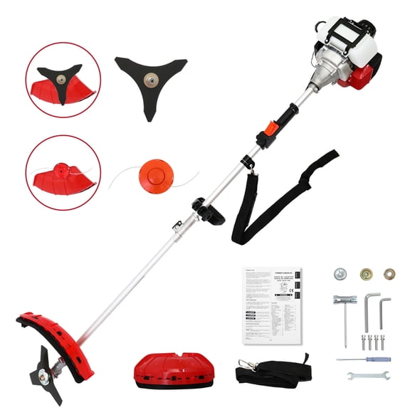 Gas Sring Trimmer, 31CC 4-Cycle Gas Weed Eater , 16" Cutting Weed Wacker