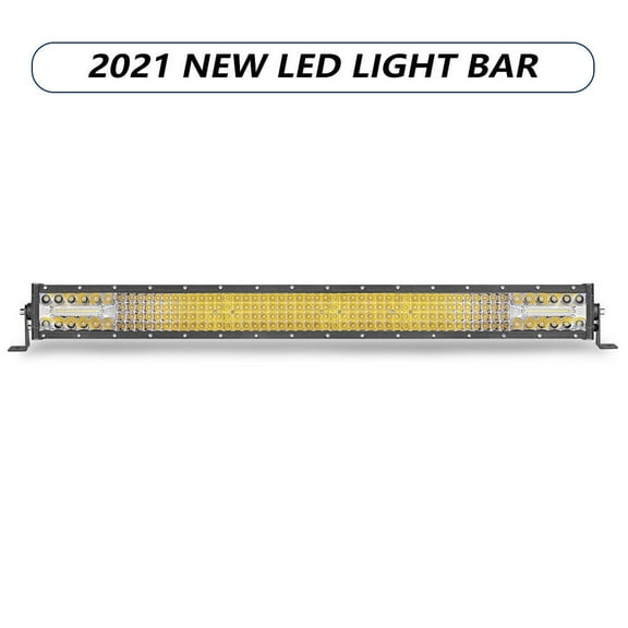31Inch LED Work Light Bar Quad/Tri Row Spot Flood Combo Driving OffRoad Truck
