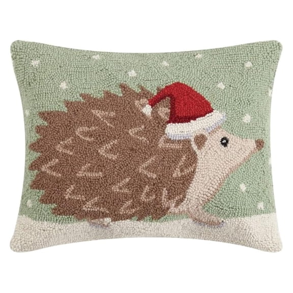 31JES1436C18OB Christmas Hedgehog Hook Pillow, 18-inch Wide