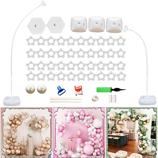 31MIGI Half Balloon Arch Stand 8.2Ft & 6.6Ft Free Bending Soft Balloon