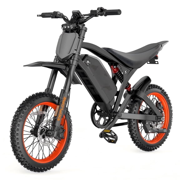 MOCRXO J300 Electric Bike for Adults, 20*4.0 Fat Tire E-Mountain Bicycle,Peak 1000W Motor 48V 18Ah 7-Speed E-Bike UL2849, LCD Display