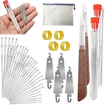 31PCS Sewing Tool Set Big Eye Steel Sewing Needles Kit Stainless Steel Needles for Hand Sewing Long & Thin Handmade Quilting & Sewing Needles Kit for DIY Sewing 2PACK