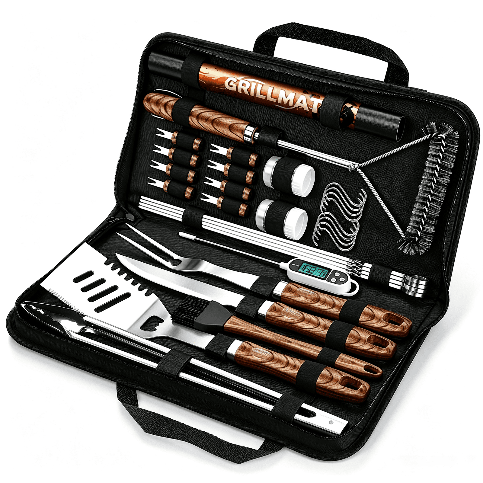 Stainless Steel Bbq Grill Accessories Set, 31PCS Heavy Duty Grilling ...