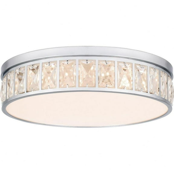 31W Led Flush Mount in Modern Style-3.5 inches Tall and 14.75 inches Wide-Polished Chrome Finish Bailey Street Home 71-Bel-5173370