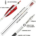 thumbnail image 1 of 31inch Pure Carbon Arrows Archery Hunting Arrows Fletched Targeting Arrows for Compound & Recurve & Long Bow, 1 of 1