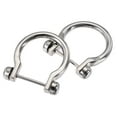 thumbnail image 1 of 31mm U Shape Horseshoe D-Rings Zinc Alloy Electroplated Silver Tone 4 Pack, 1 of 5