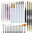 thumbnail image 1 of 31pcs Nail Art Brushes, Nail Art Tool Set, Dotting Tools, Dust Brush,Striping Brushes for Long Lines, Drawing Pen For Gel Polish Design supply, 1 of 8