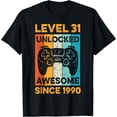 thumbnail image 1 of 31th Birthday Gift Level 31 Unlocked Awesome Since 1990 Boys T-Shirt, 1 of 3