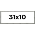 thumbnail image 1 of 31x10 Frame Silver Picture Frame - Complete Modern Photo Frame Includes UV Acrylic Shatter Guard, 1 of 8
