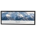 thumbnail image 1 of 31x11 Frame Black Charcoal Grey Wood Textured Picture Frame | 0.75 Inch Moulding Width | Gunmetal, 1 of 8
