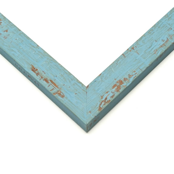 31x11 Frame Blue Solid Wood Picture Frame Width 1.125 Inches | Interior Frame Depth 0.5 Inches |