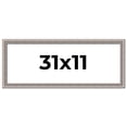 thumbnail image 1 of 31x11 Frame Grey Real Wood Picture Frame Width 1.25 inches | Interior Frame Depth 0.5 inches | Hans, 1 of 8